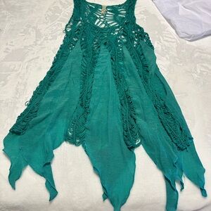 Promesa Turquoise Knit Cover-Up